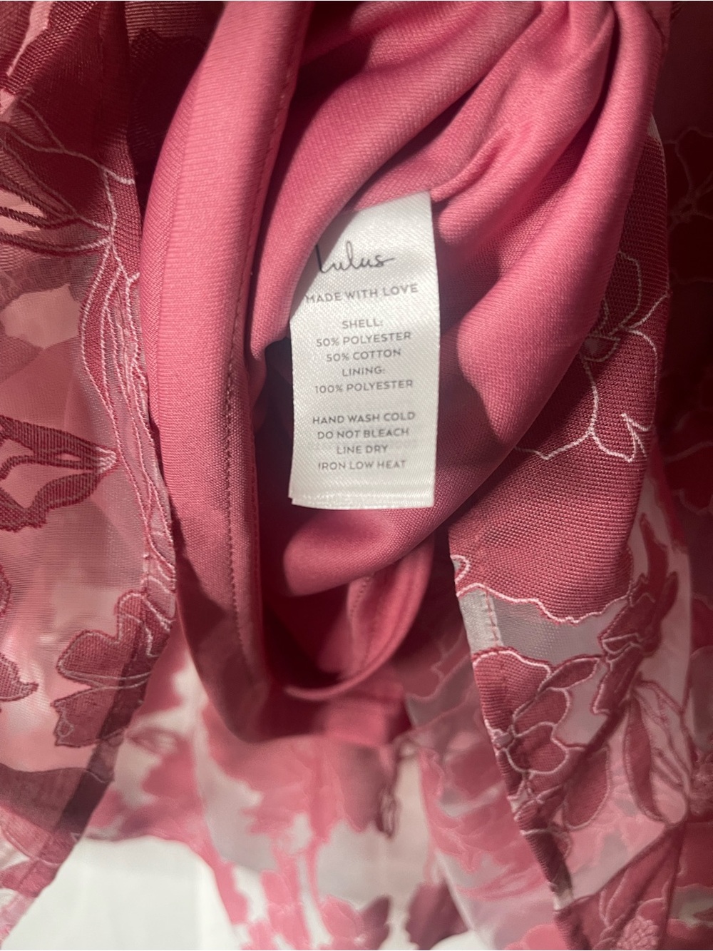 Lulus ✨ Certainly Stylish Mauve Pink Burnout Floral Two-Piece Midi Dress - Picture 10 of 16